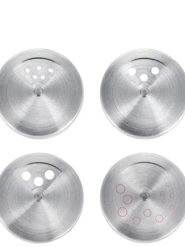 Coctelera de especias de acero inoxidable, latas de condimentos giratorias, tarr