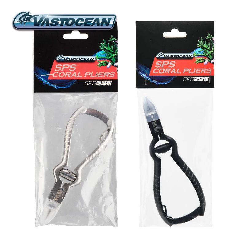 Vastaucean-Tijeras de acero inoxidable SPS para acuario, alicates rectos para pl
