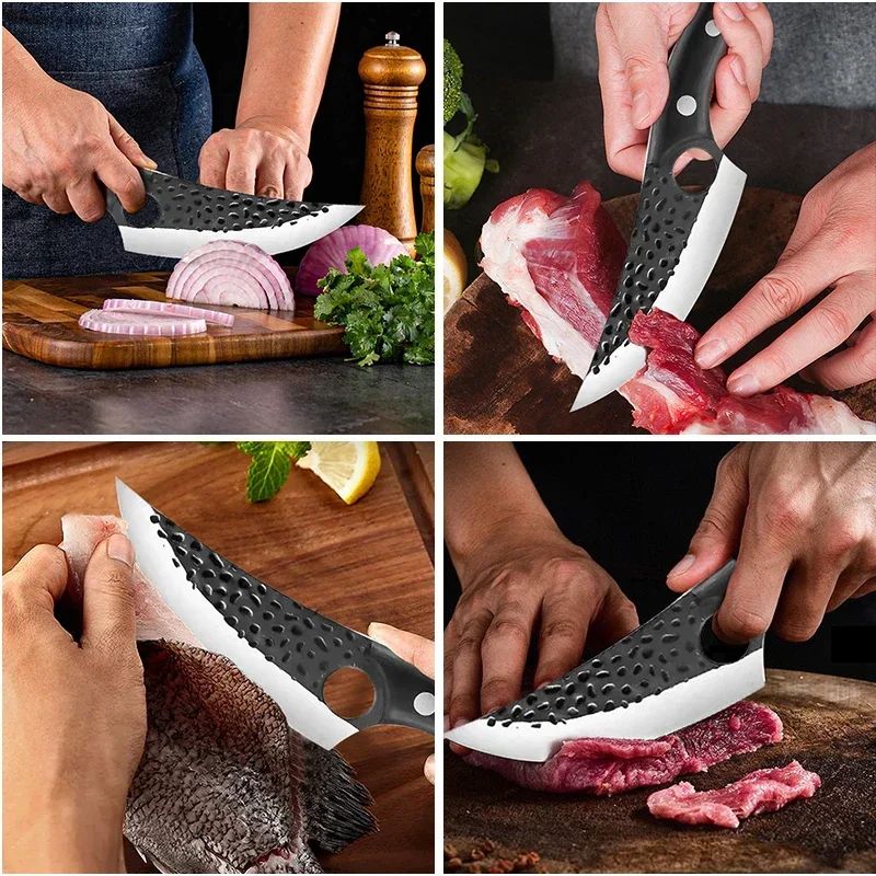 Cuchillos para deshuesar Chef, cocina, rebanar carne, fruta, filete de pescado,