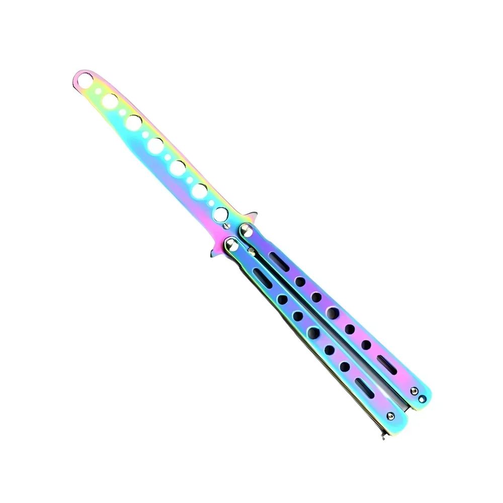 Peine plegable de acero inoxidable para práctica de entrenamiento, cuchillo de m