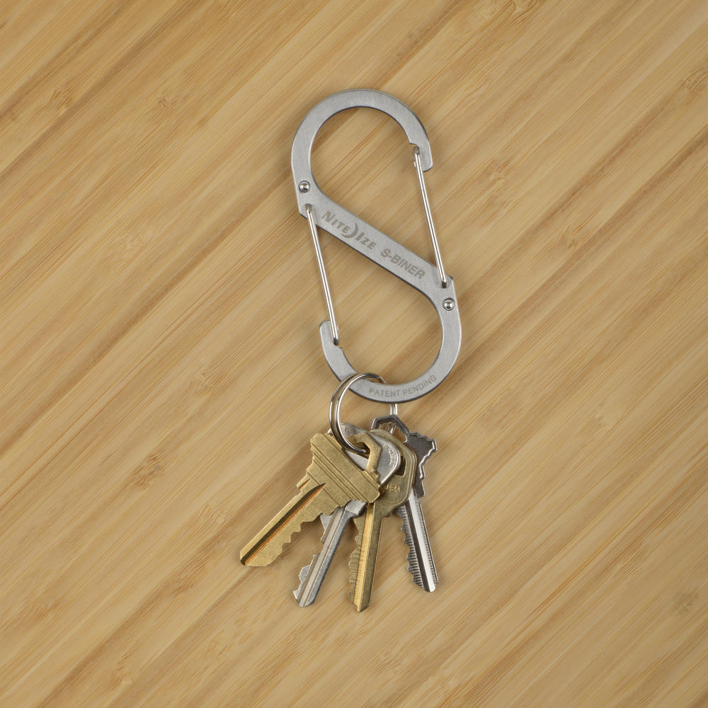 Nite Ize Pack 3 S-biner® Stainless Steel #4 Dual Carabiner Black & Plate USA.
