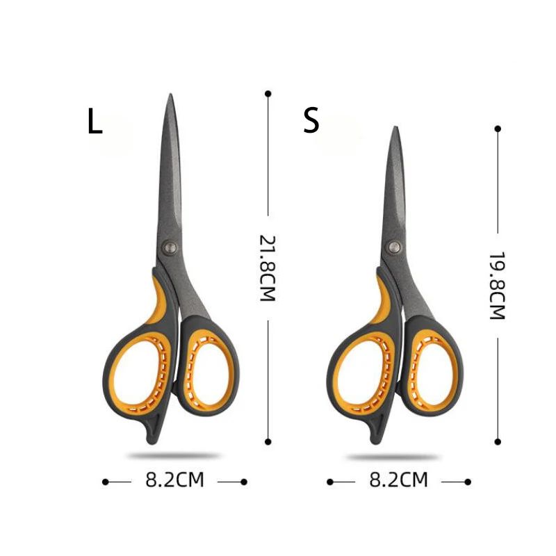 Tijeras multifuncionales de acero inoxidable con revestimiento grande y tacto su