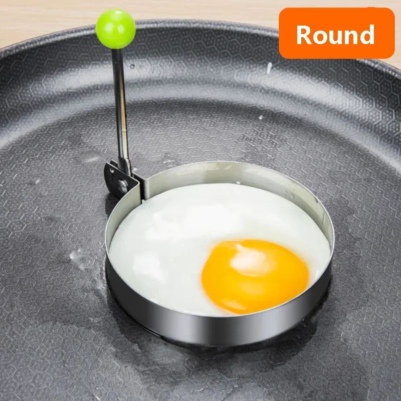 Nuevo molde de acero inoxidable para huevos fritos, máquina para hacer tortitas