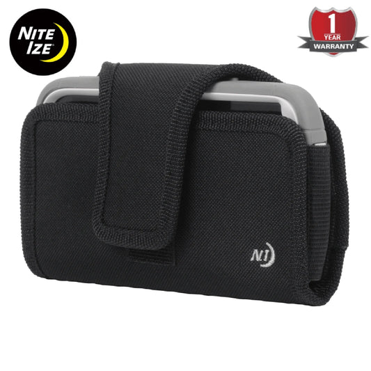 Nite Ize Funda Horizontal Para Celular Fits All Horizontal Negra Hecho en USA.