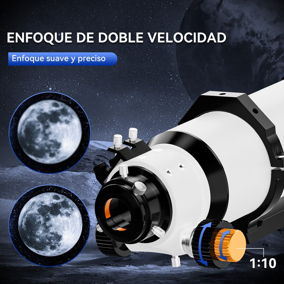 Telescopio Astronómico Svbony SV48P con Apertura de 102mm/90mm, Enfocador de Dob