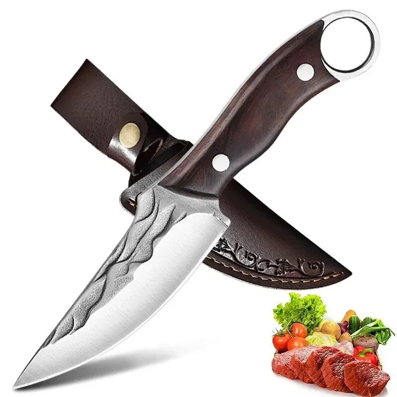 Cuchillo de deshuesado afilado de 8,3 pulgadas, cuchillo de cocina multiusos de