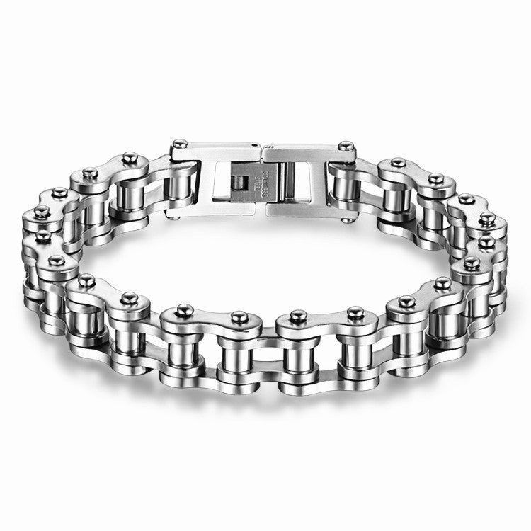 Pulsera de acero inoxidable 316L para hombre, brazalete de cadena de eslabones p