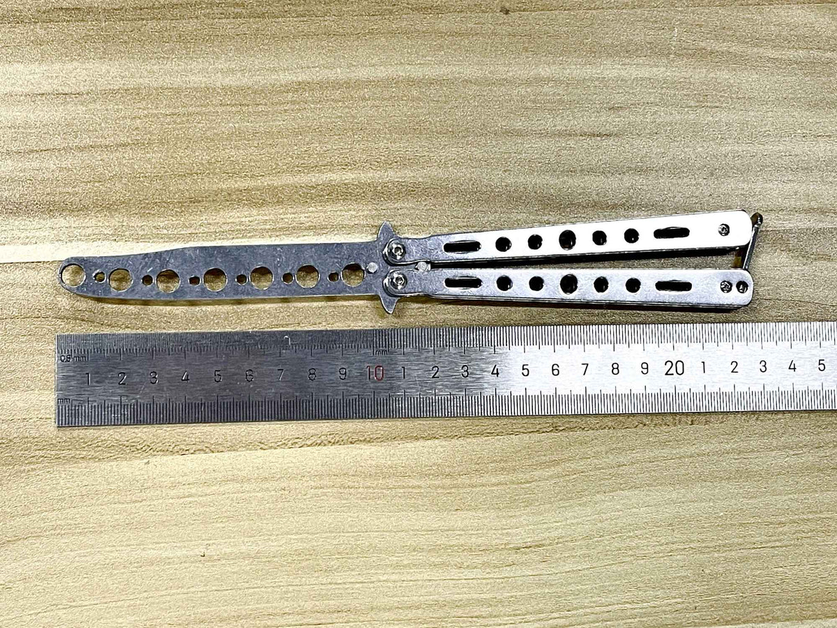 Peine plegable de acero inoxidable para práctica de entrenamiento, cuchillo de m