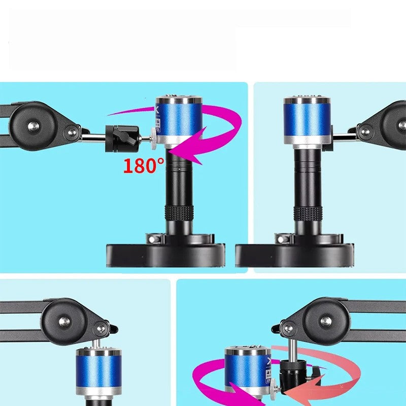 Microscopio Digital con Soporte Reforzado, Microscopio 4K HDMI USB TYPE-C, Cámar