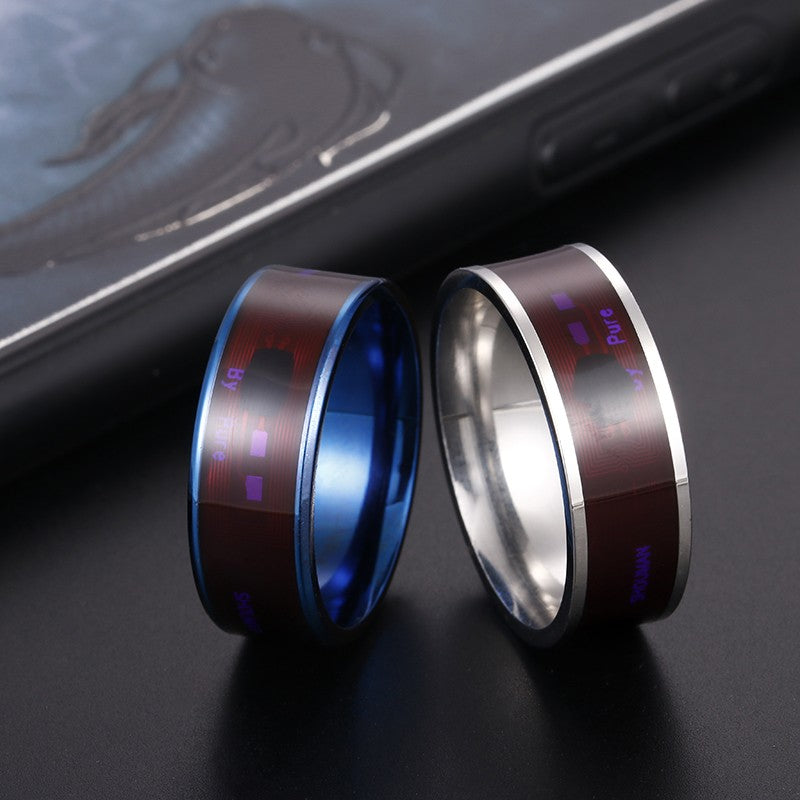 Anillo Inteligente NFC de Moda para Hombre, Anillo Digital para Teléfonos Androi
