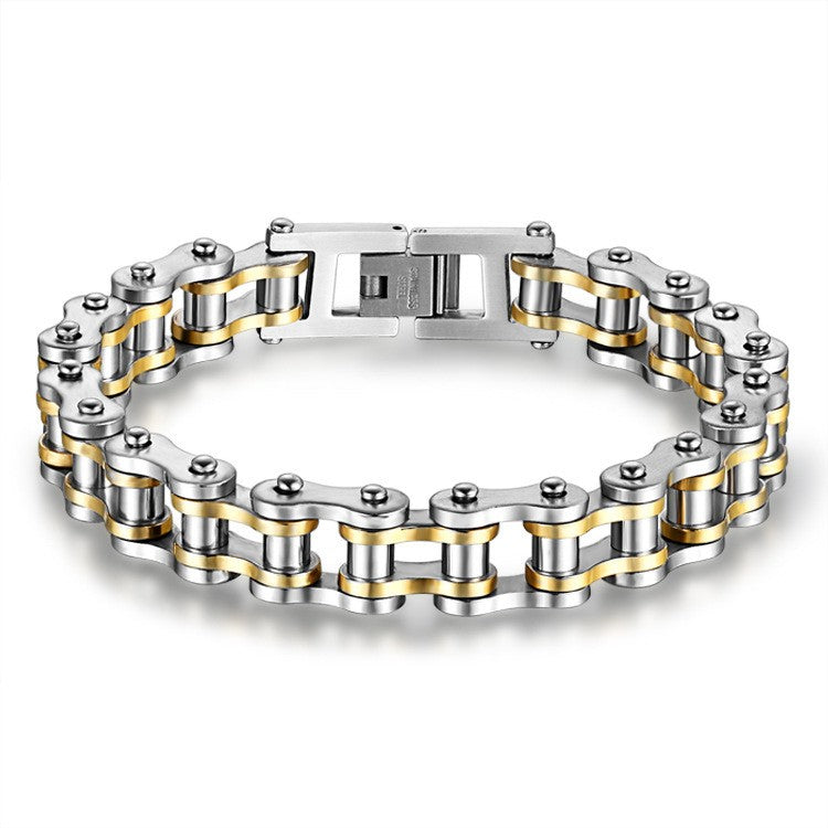 Pulsera de acero inoxidable 316L para hombre, brazalete de cadena de eslabones p