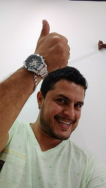 Forsining 2025 relojes de esqueleto para hombre resistentes al agua de acero ino