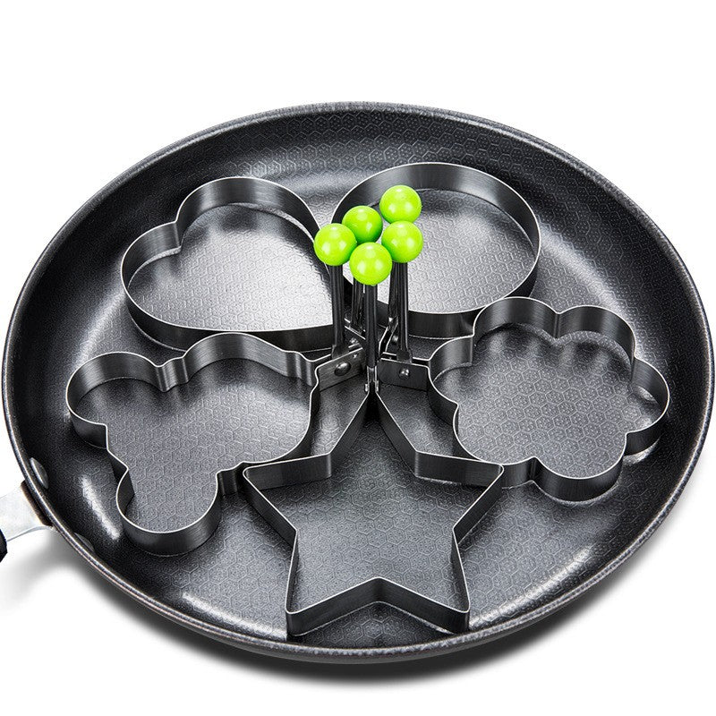 Nuevo molde de acero inoxidable para huevos fritos, máquina para hacer tortitas