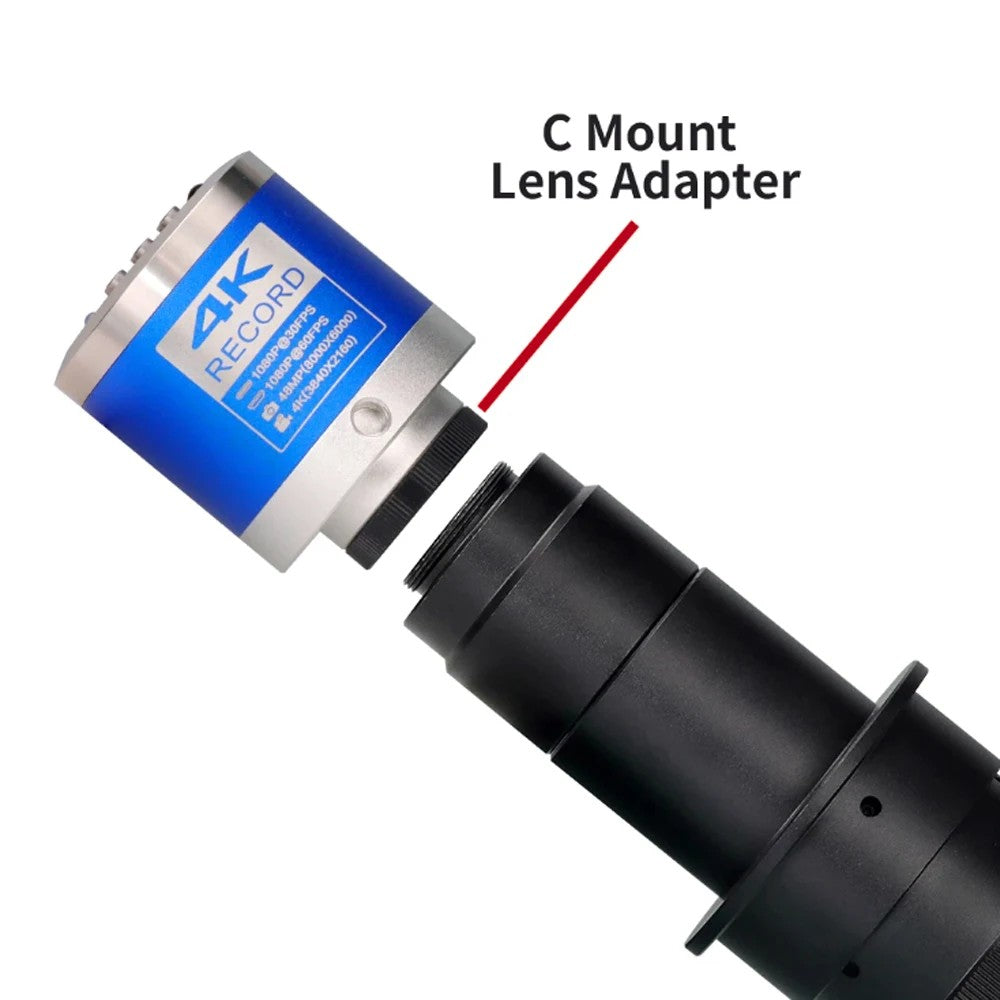 Microscopio Digital con Soporte Reforzado, Microscopio 4K HDMI USB TYPE-C, Cámar