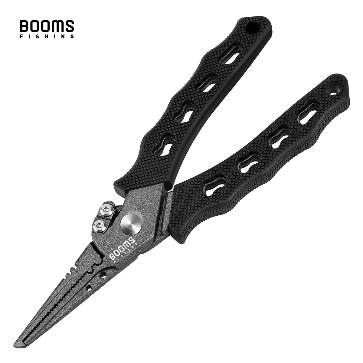 Booms Fishing-Alicates de pesca F07, tijeras de línea trenzada de acero inoxidab