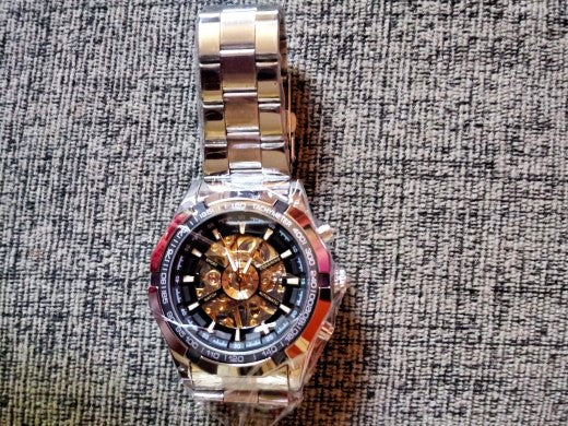 Forsining 2025 relojes de esqueleto para hombre resistentes al agua de acero ino