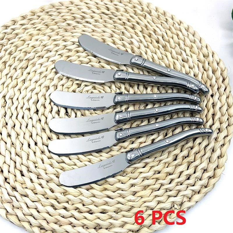 Juego de cuchillos para carne Laguiole de acero inoxidable de 9 ", tenedor
