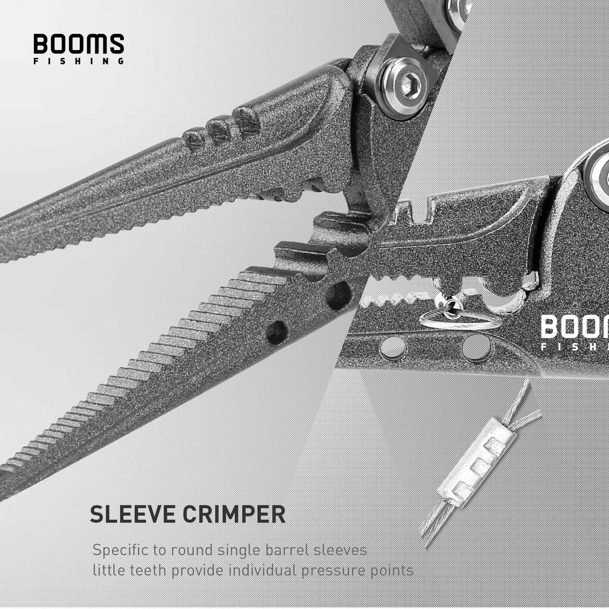 Booms Fishing-Alicates de pesca F07, tijeras de línea trenzada de acero inoxidab