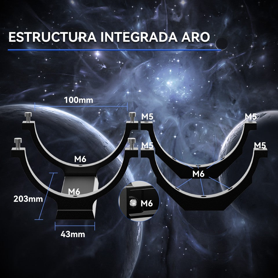 Telescopio Astronómico Svbony SV48P con Apertura de 102mm/90mm, Enfocador de Dob