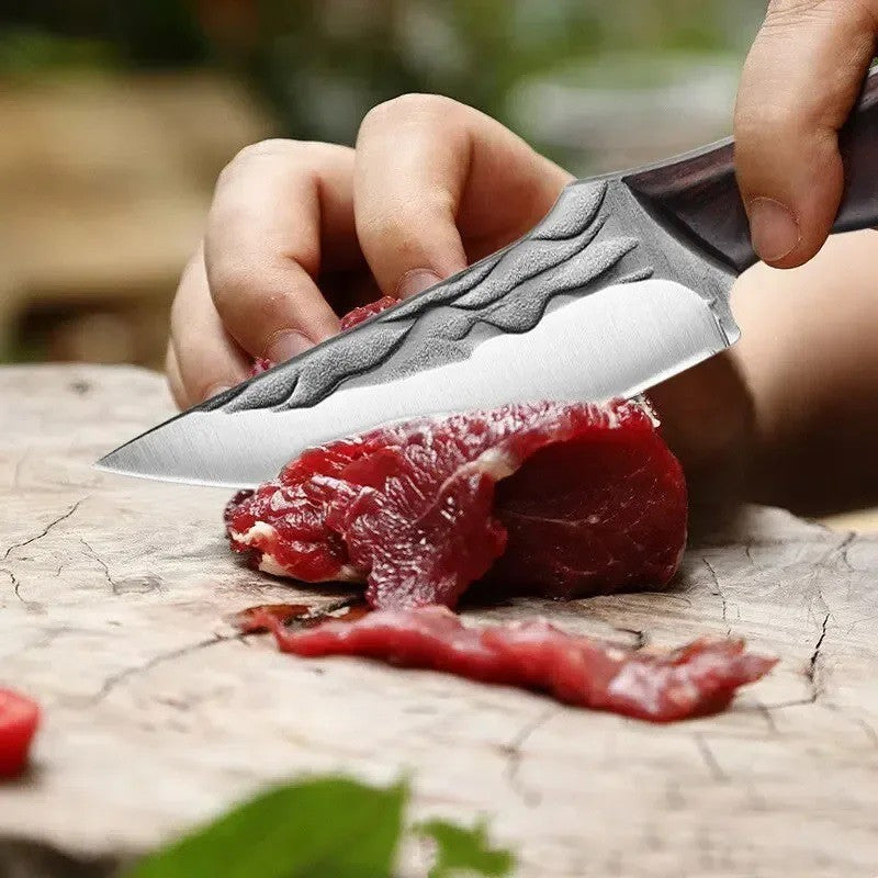 Cuchillo de deshuesado afilado de 8,3 pulgadas, cuchillo de cocina multiusos de