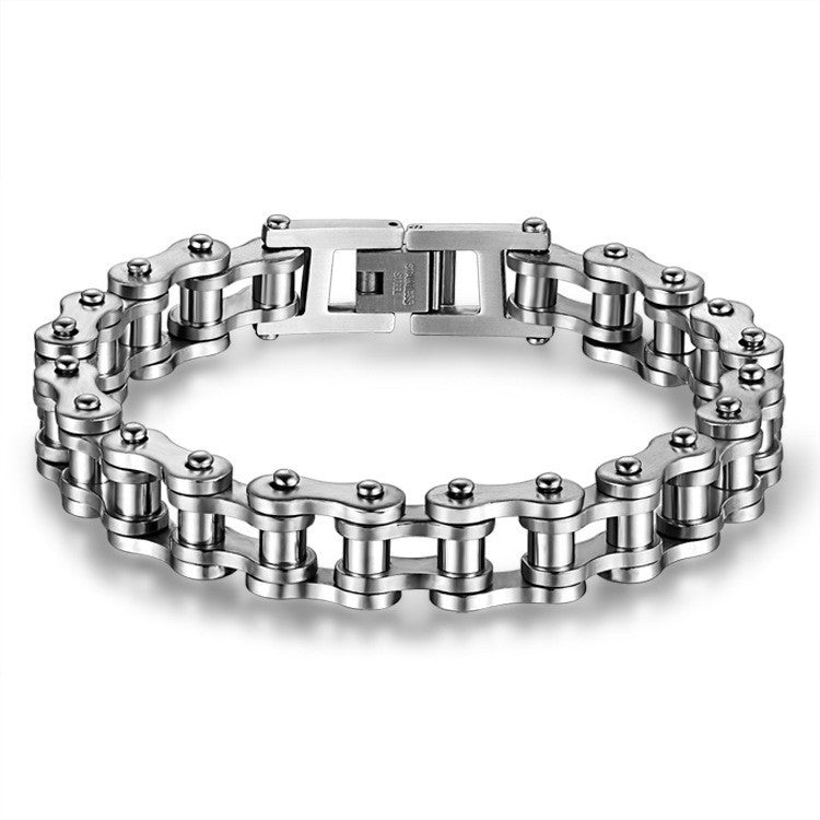 Pulsera de acero inoxidable 316L para hombre, brazalete de cadena de eslabones p