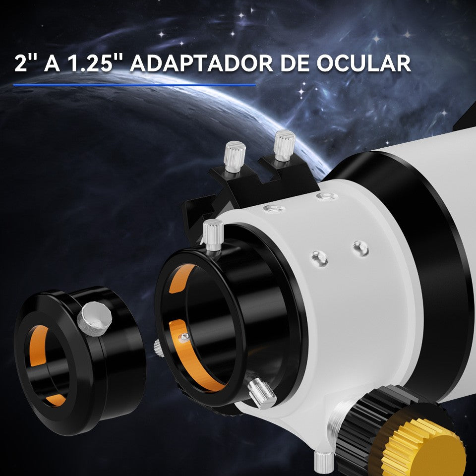 Telescopio Astronómico Svbony SV48P con Apertura de 102mm/90mm, Enfocador de Dob