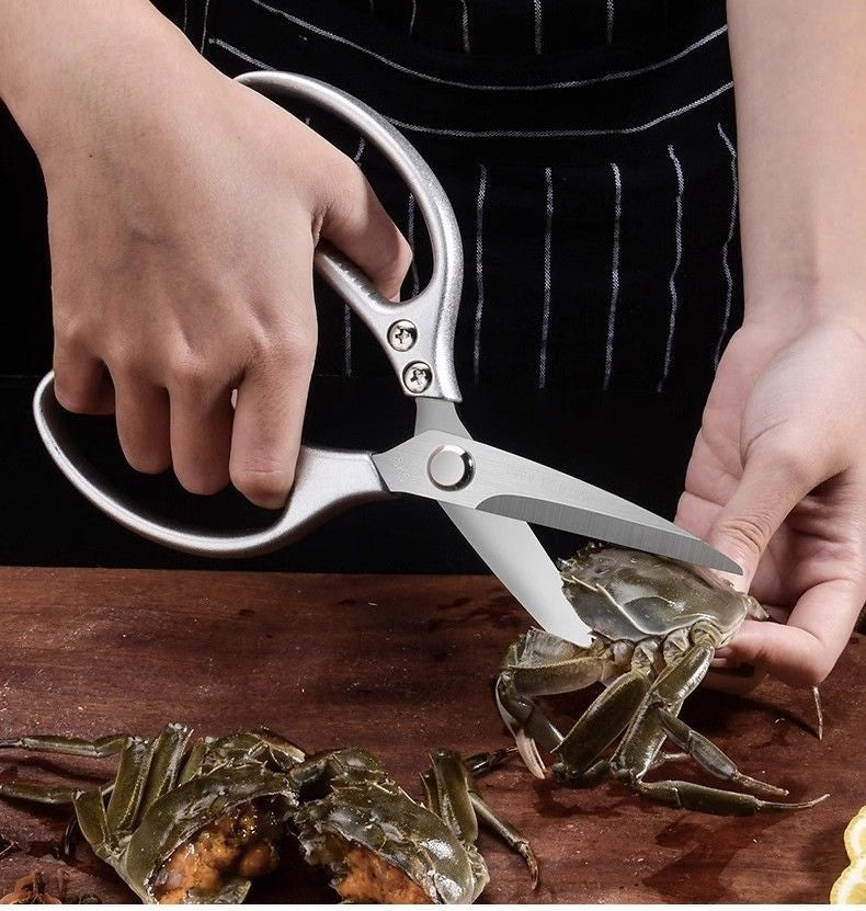 Tijeras de Cocina de Acero Inoxidable, Tijeras Resistentes para Huesos de Pollo,