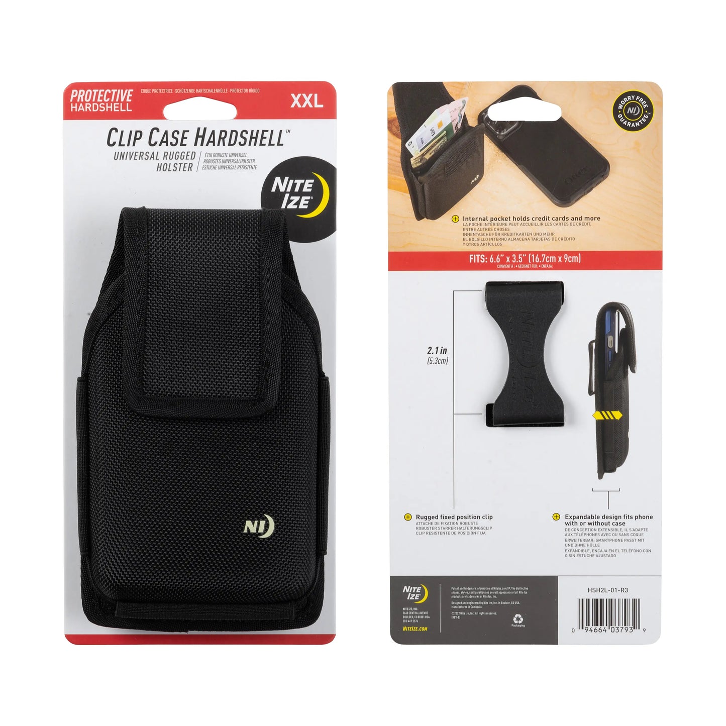 NITE IZE Clip Case Hardshell™ Universal Rugged Holsters XXL USA