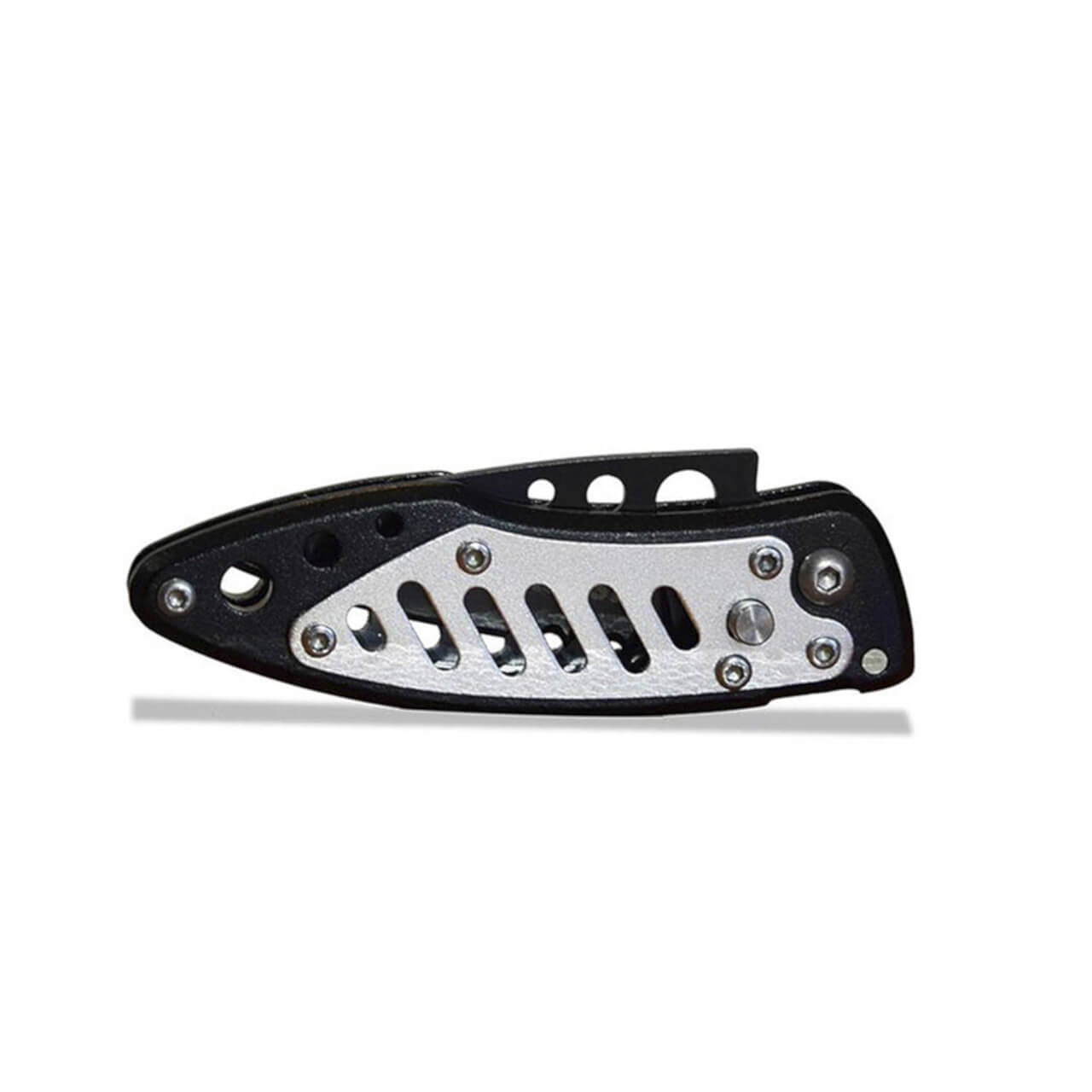 WALLIS Navaja Pocket-Mini De Bloqueo Metal Negro Con Plateado