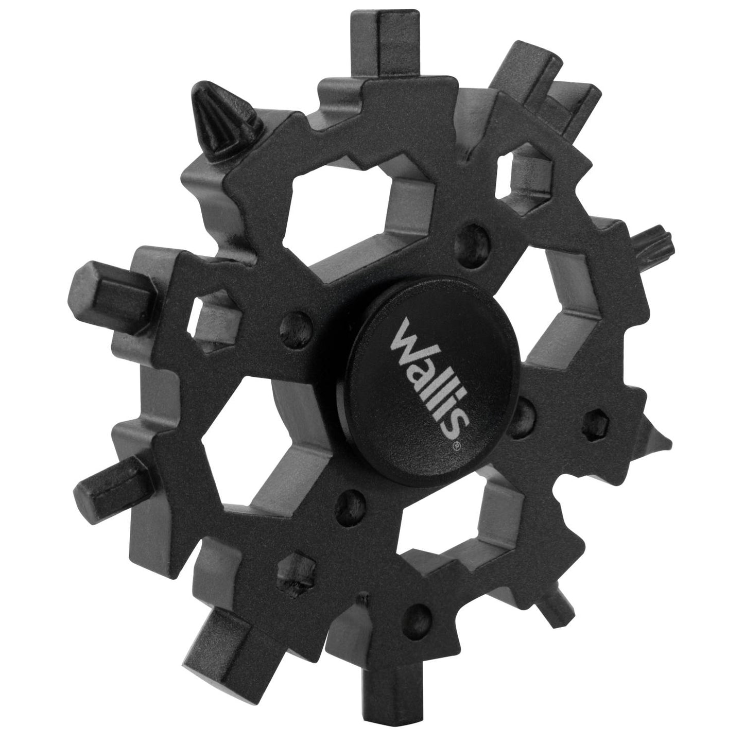 WALLIS Multiherramienta Universal Portátil, 22 Usos, Acero Inoxidable Negro.