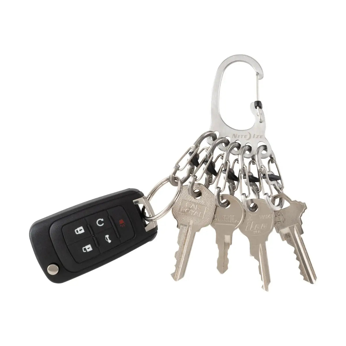 Nite-ize Big Foot Locker Keyrack Stainless Iridescent USA.