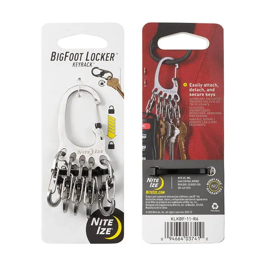 NITE IZE Llavero Big Foot Locker Key Track Acero Inoxidable USA