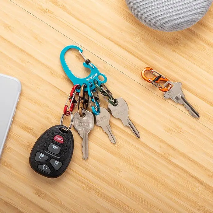 Nite Ize Bigfoot Locker® Keyrack Aluminum Blue, 5 S-Biner Color Azul