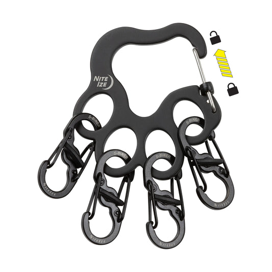 Nite Ize Pawprint Locker Keyrack Sainlees Steel USA.