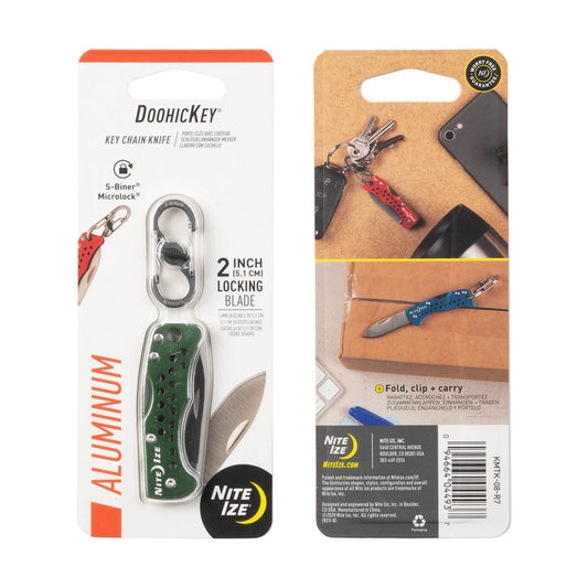 Nite Ize Doohickey® Key Chain Knife 2inch Aluminium S- Biner USA (Copia) (Copia)
