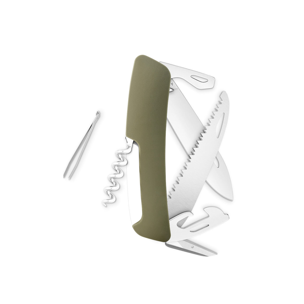 SWIZA INBEX - Standard Hunting D05, 12 - Funciones Verde Olivo Hecho en Suiza.