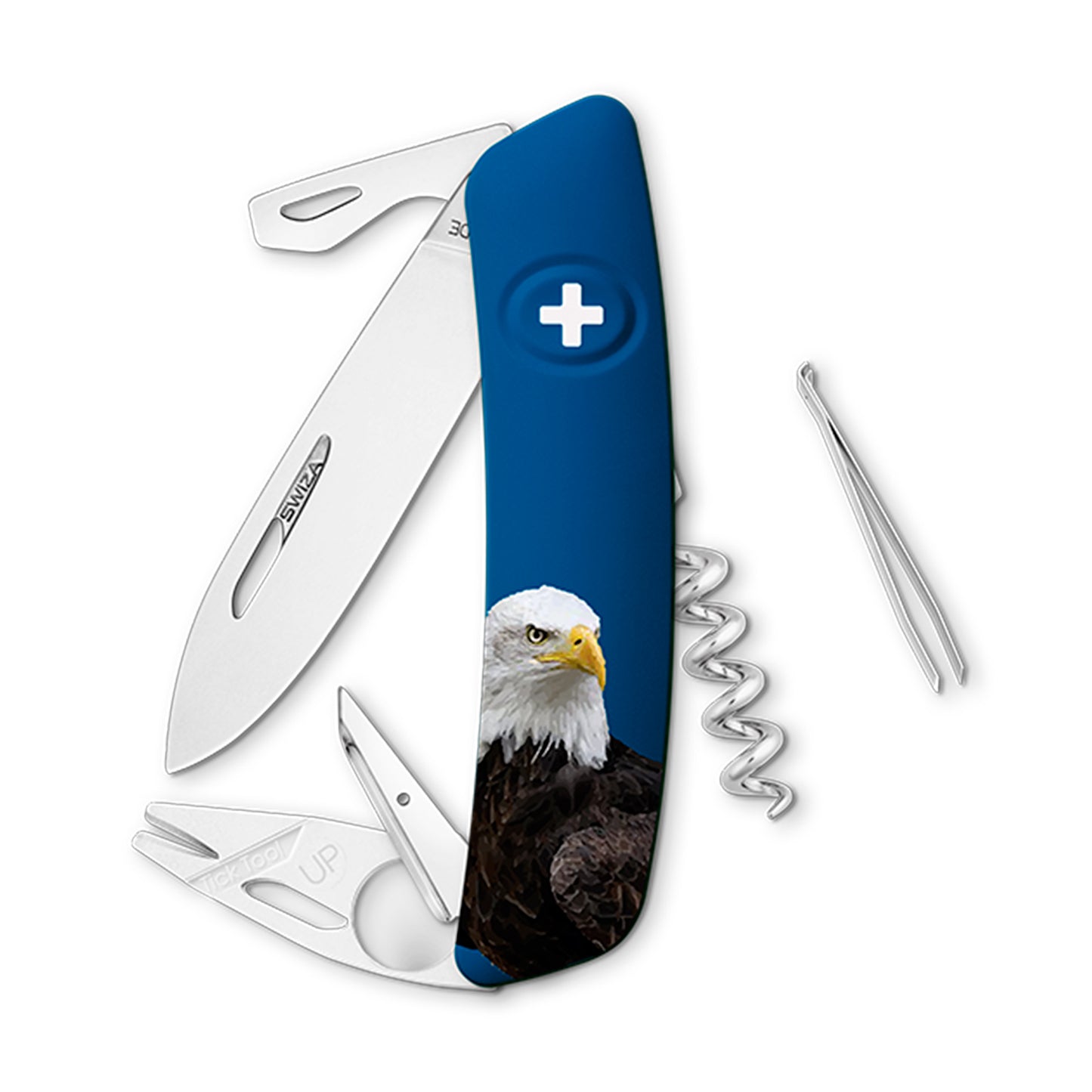 Swiza Wild Life Eagle Tt03 Bald 11-funciones Azul Hecho en Suiza.