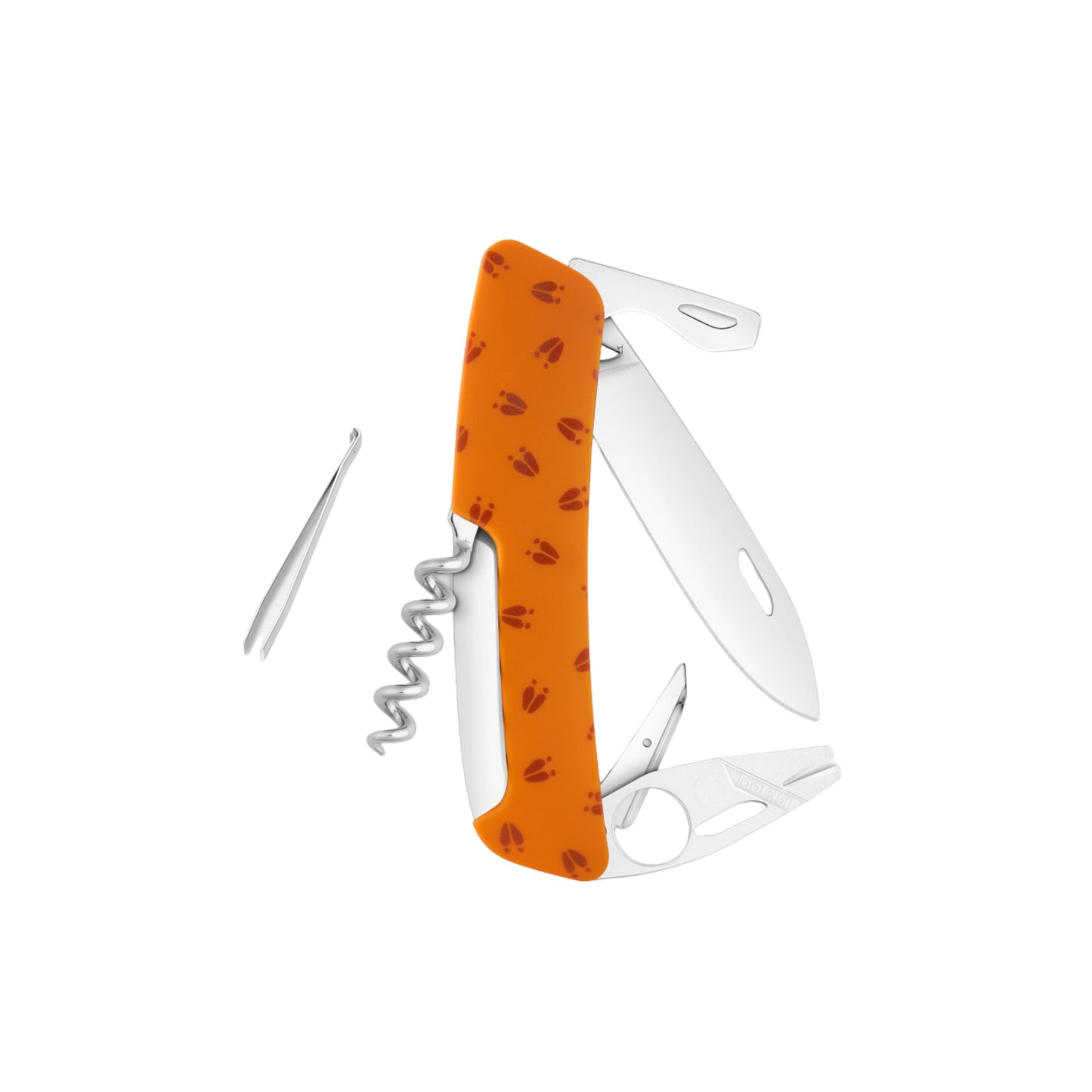 SWIZA BULL ELK TT03, 11 - Fuciones Naranja. Hecho en Suiza.