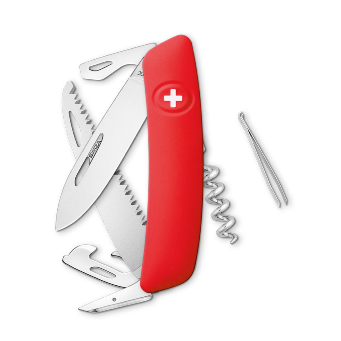 Swiza Original Standard D05 12 - Funciones, Rojo. Hecho en Suiza.