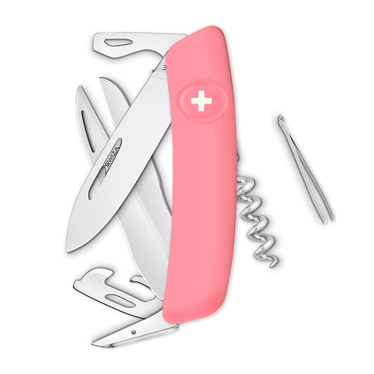 Swiza Original Standard D07, 12 - Funciones Color Rosa. Hecho en Suiza.