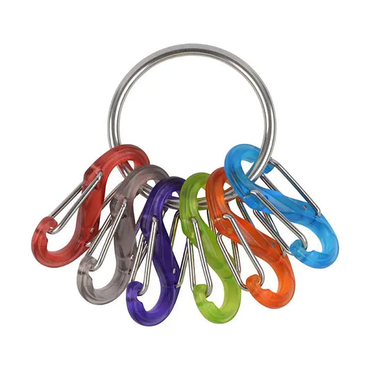 Nite Ize Keyring 6 S-biner® Colorful Plastic #1, USA.