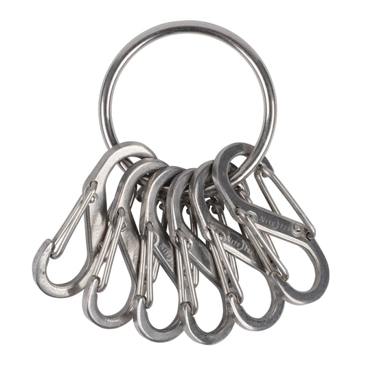Nite Ize Keyring Steel 6 S-biner® Stainlees Steel USA.