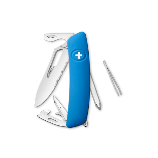 SWIZA Single Hand SH04 TR, 12 - Funciones. Azul Hecho en Suiza.
