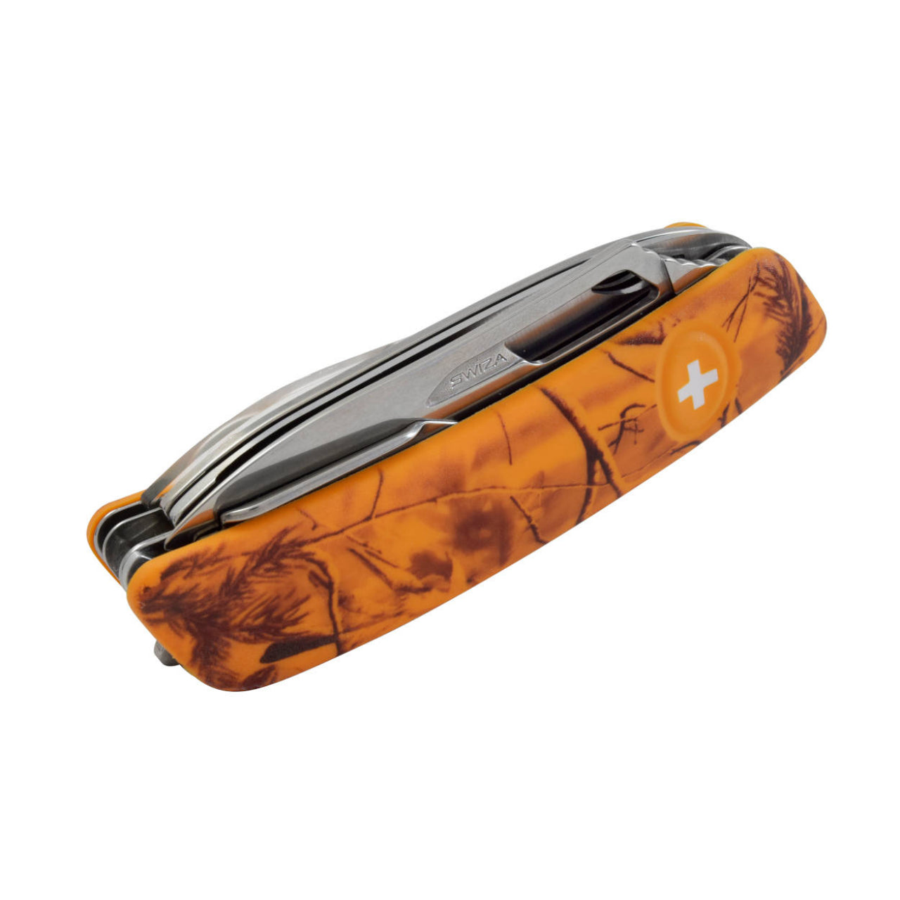 Swiza Hunter + Saw Sh10 Tr-hutt, 14 Funciones Camo Naranja Hacho en Suiza.
