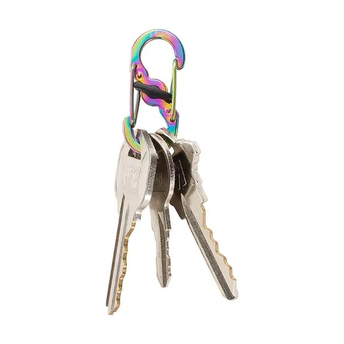 Nite-ize Big Foot Locker Keyrack Stainless Iridescent USA.