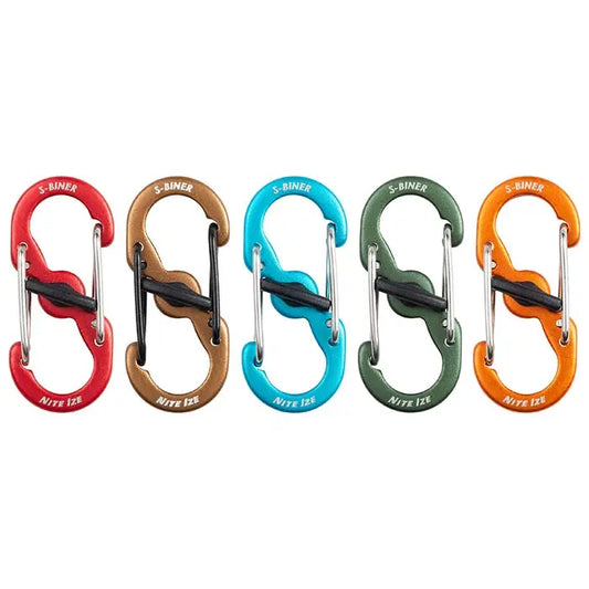 Nite Ize Pack 5 S-biner® Microlock® Aluminum Colors USA.