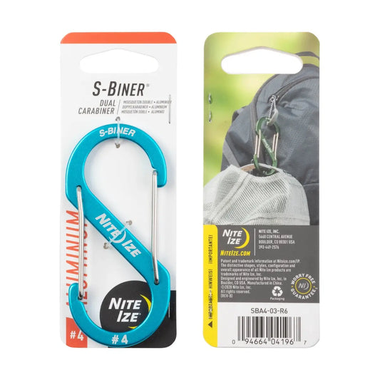 Nite Ize S-biner® Aluminum Dual Carabiner Blue - Azul #4 USA.