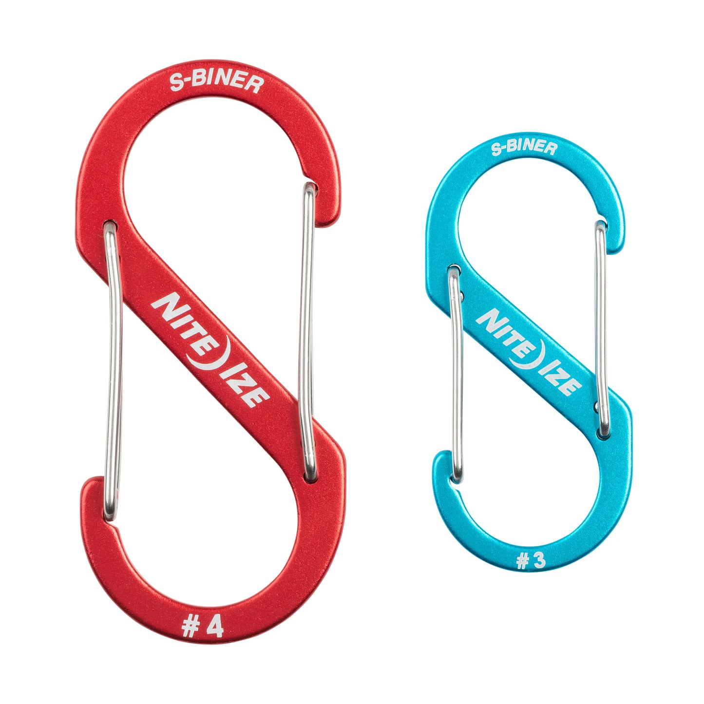 Nite Ize Pack 3 S-biner® Aluminum Dual Carabiner #2, #3, #4. Colors.