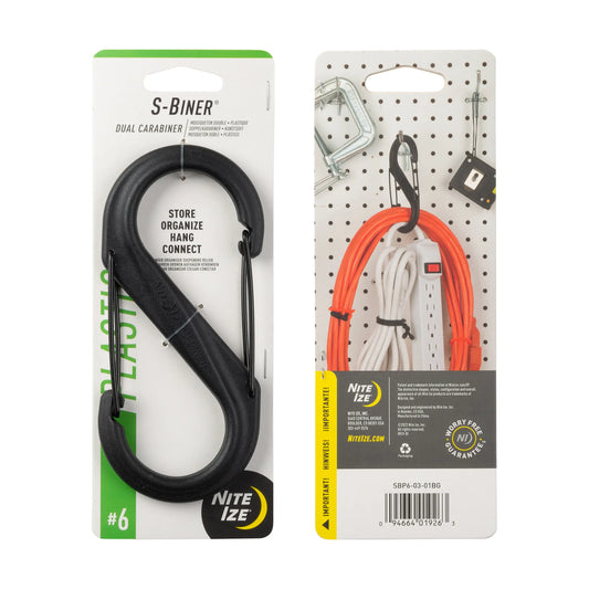 Nite Ize S-biner® Plastic Dual Carabiner #-6 Made In USA.