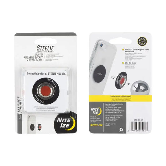 Nite Ize Steelie® Orbiter® Magnetic Socket + Metal Plate USA